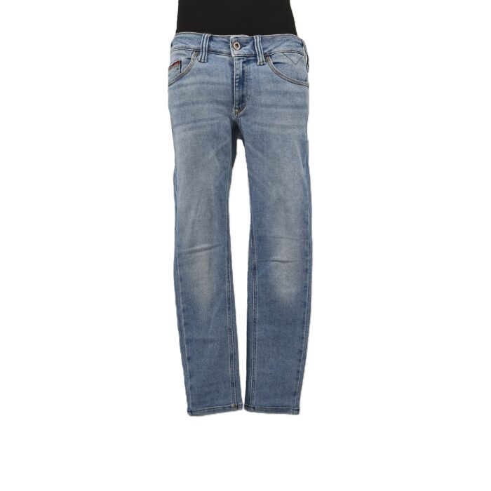 Front view of vintage jeans Tommy Hilfiger Denim in light blue wash