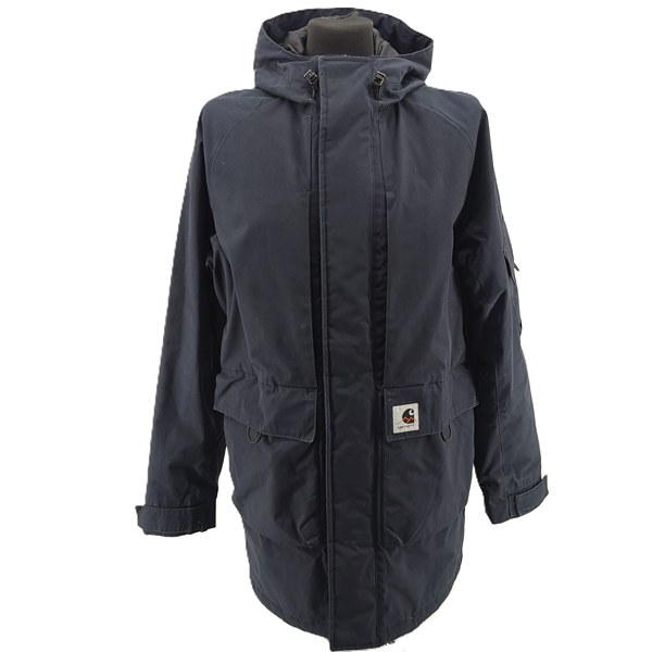 ALT 1: front view of black Carhartt vintage men’s Bode Parka jacket