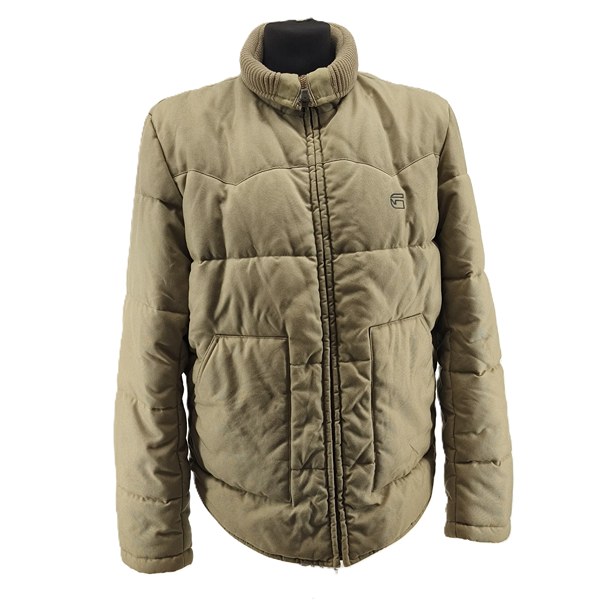 G-Star vintage puffer jacket beige retro Y2K-style front view