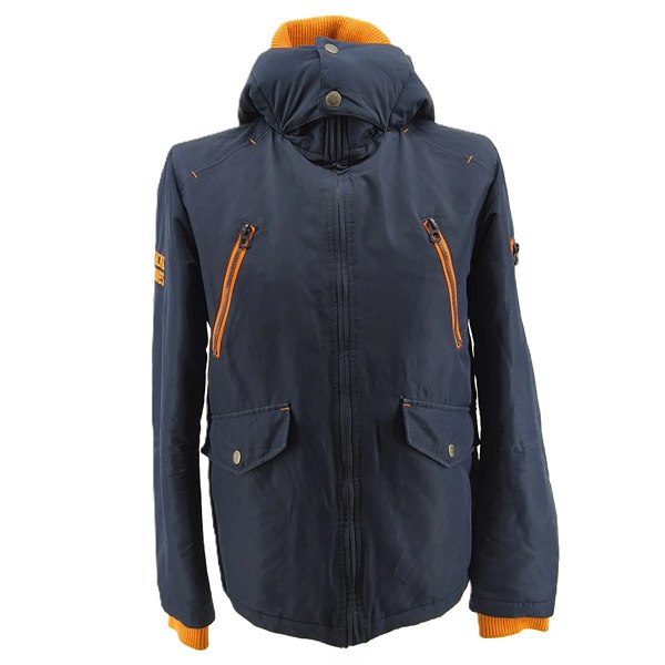 Jack & Jones vintage jacket navy retro Y2K-style front view