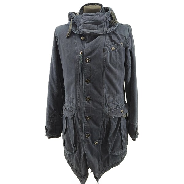 G-Star RAW vintage parka jacket dark blue retro Y2K-style front view