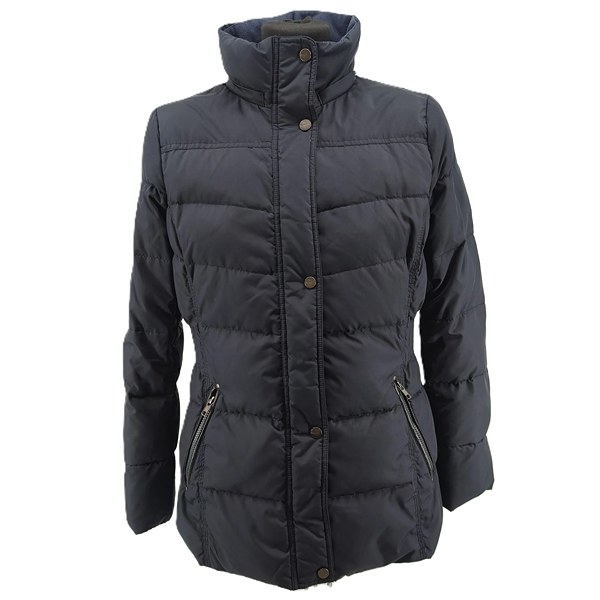 ESPRIT vintage padded jacket dark grey retro Y2K-style front view