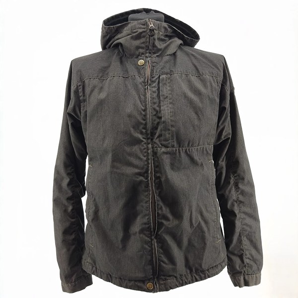 Fjällräven vintage jacket dark grey retro Y2K-style front view
