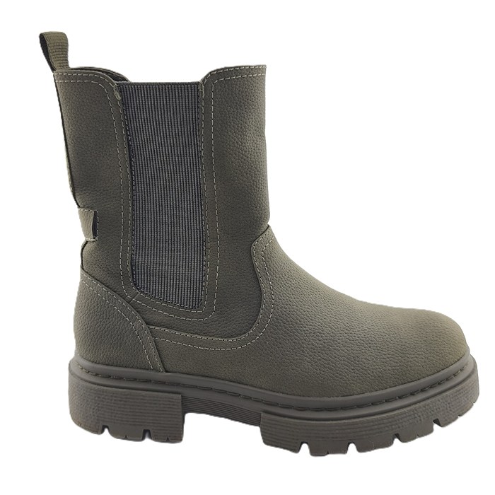 ALT 1: grey Graceland vintage boots with elastic panel side view