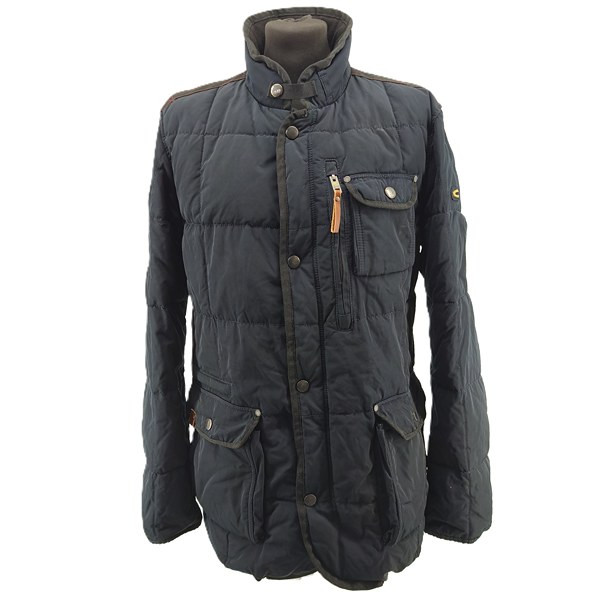 ALT 1: black Camel Active vintage jacket for men front view with quilted design