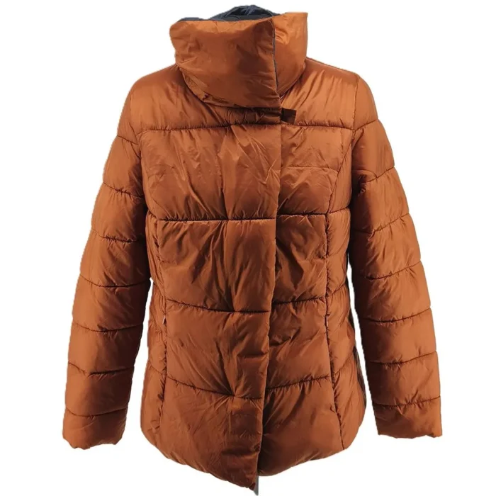 Vintage Helena Vera winter jacket rust Retro-2000s-style quilted