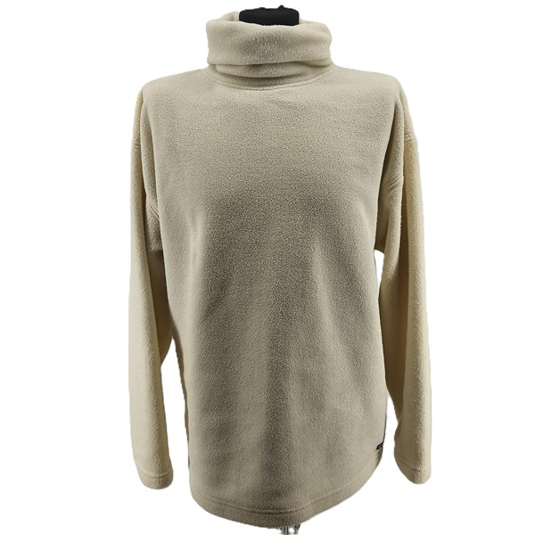 Vintage Sweaters for Men Chiemsee fleece beige Retro-classic-style roll-neck front view