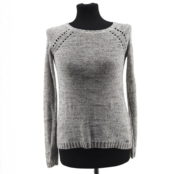 Vintage sweaters for women edc by Esprit grey retro minimalist design