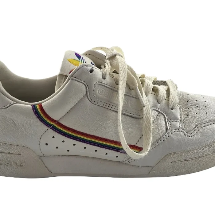 Vintage Adidas Continental 80 sneakers multicolour Retro-80s-style Pride stripe