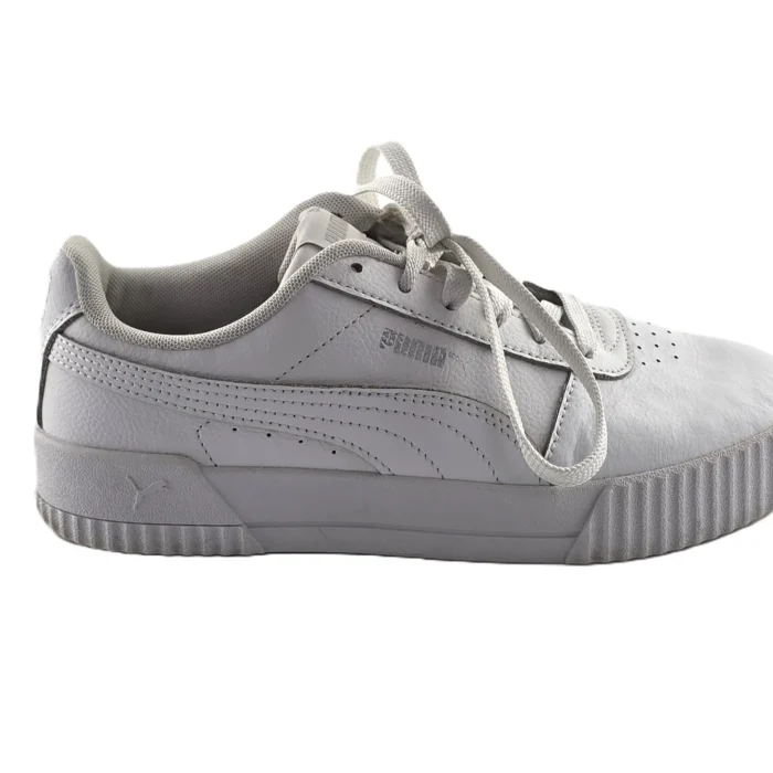 Puma Vintage Ladies Sport Shoes white Retro-2010s-style side profile detail