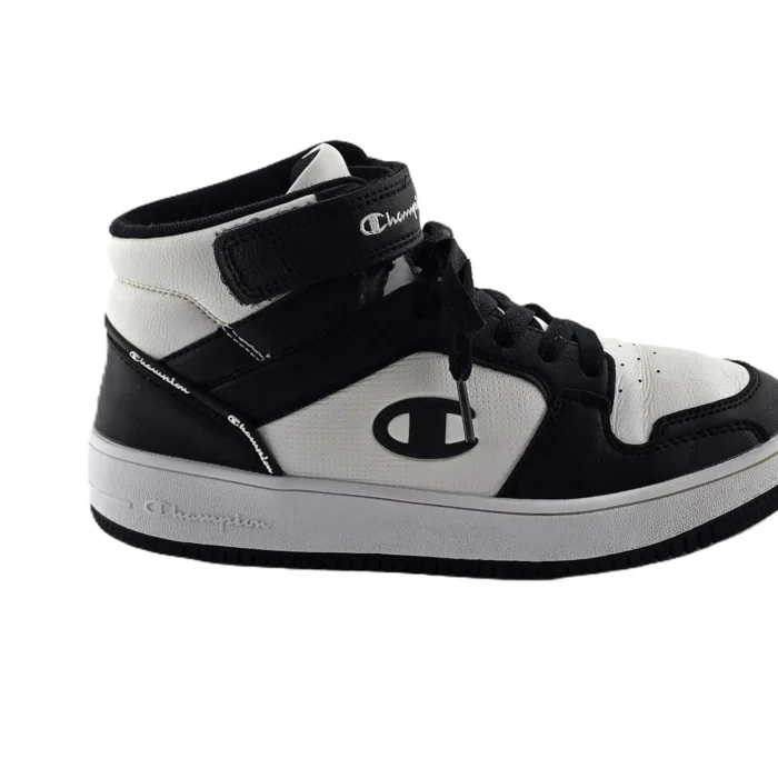 Vintage Champion high-top sneakers black Retro-90s-style ankle strap
