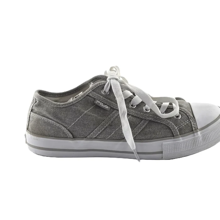 Vintage Ladies Sport Shoes Fila grey Retro-90s-style rubber toe cap