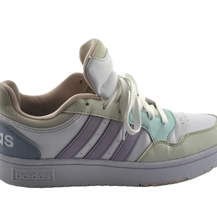 Vintage Adidas sneakers multicolor Retro-2000s-style pastel panels