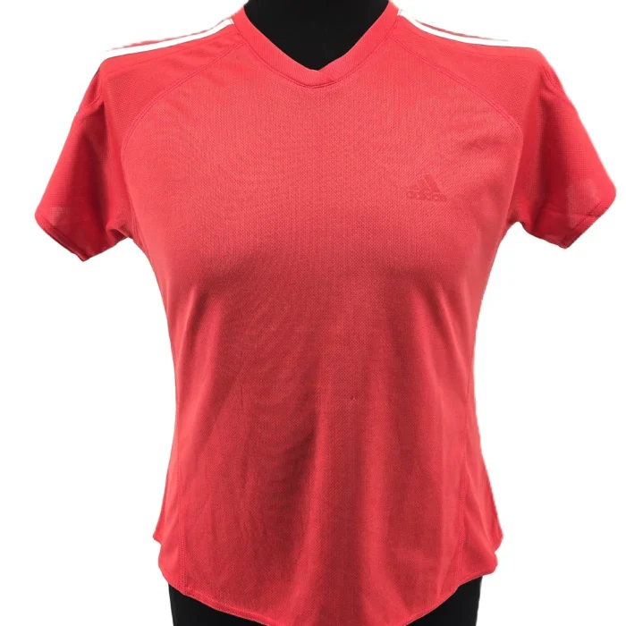 Adidas Vintage Ladies’ Tees red Retro-2010s-style sport training T-shirt