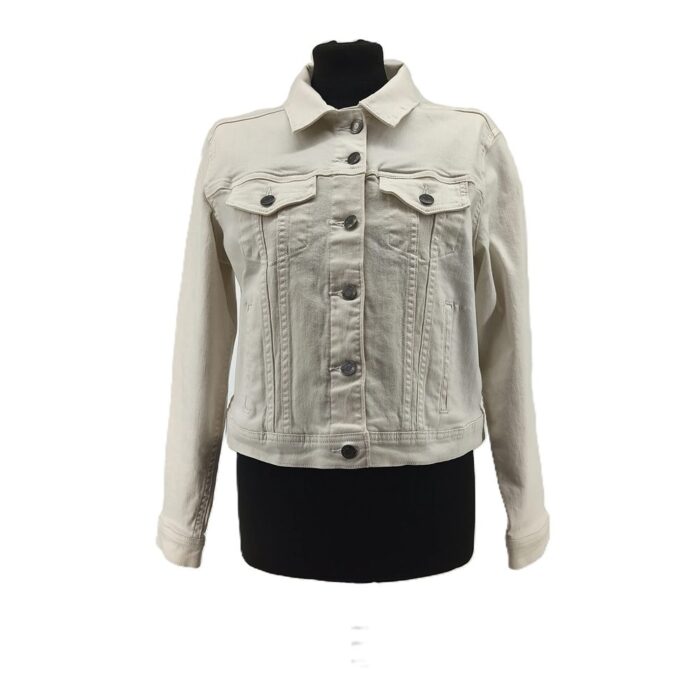 Lands’ End Vintage Ladie’s Spring Jacket beige Retro-2000s-style front view