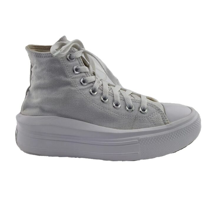 Converse Vintage Ladies Sport Shoes white Retro-90s-style platform sole side view