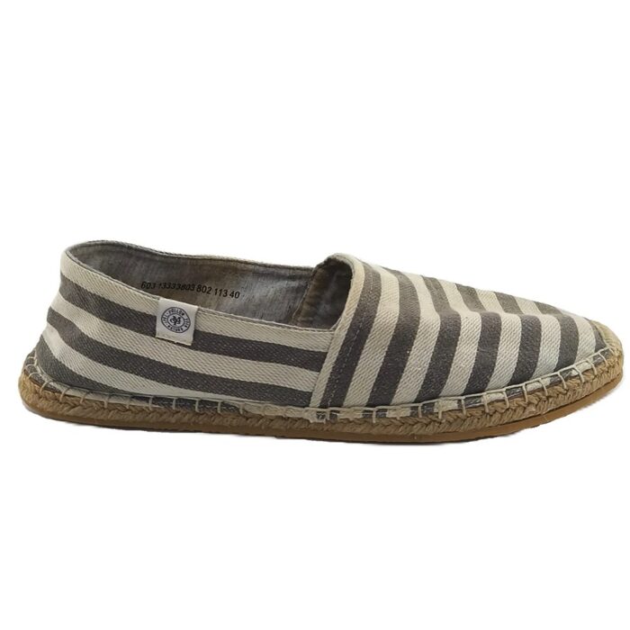 Vintage Vintage Ladies Shoes multicolor Retro-2010s-style striped canvas side view