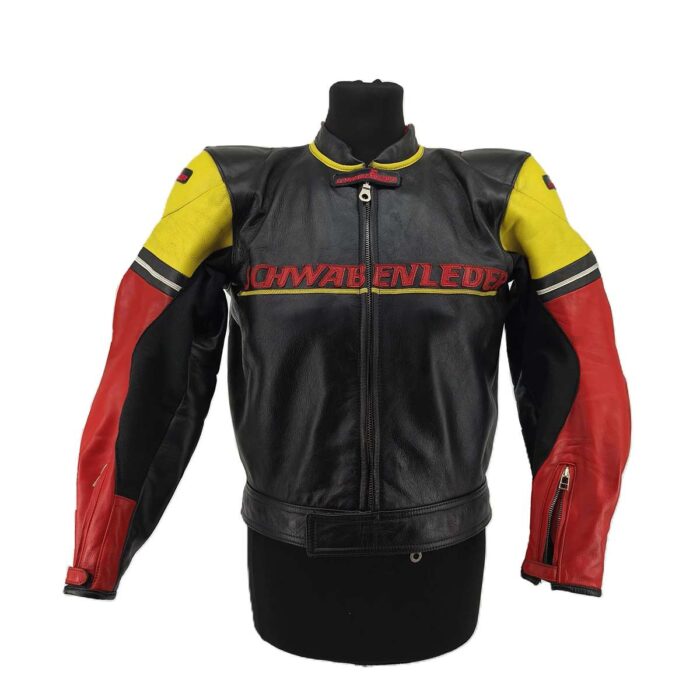 Schwabenleder Vintage Men’s Spring Jackets black Retro-90s-style racing leather jacket