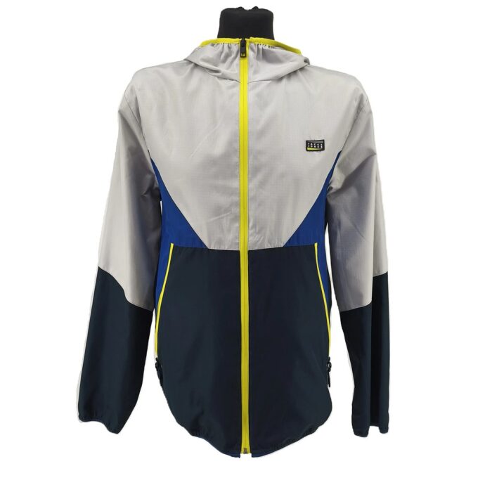 Jack & Jones Vintage Men’s Lightweight Jackets grey Retro-sport-style hooded front view