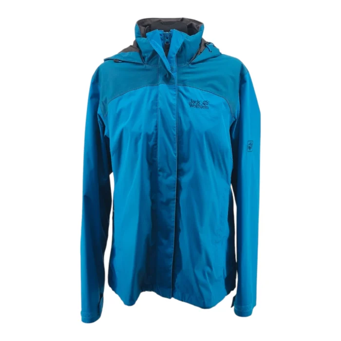 Jack Wolfskin Vintage Ladie’s Spring Jacket Blue Retro-90s-style waterproof outdoor detail
