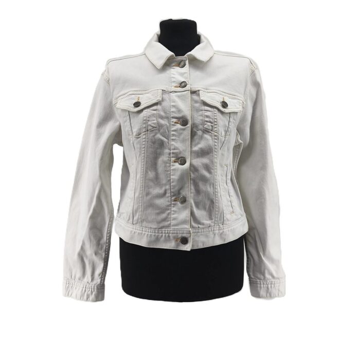 Lands’ End Vintage Ladie’s Spring Jacket white Retro-2000s-style front view