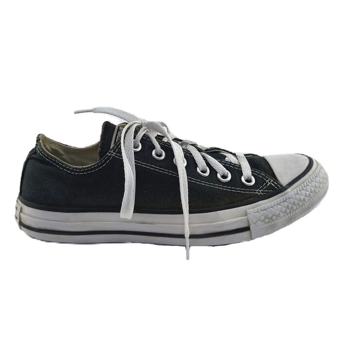 Converse Vintage Ladies Sport Shoes black Retro-2000s-style side view contrast stitching